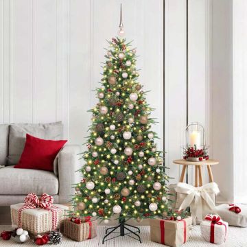 Albero di Natale Artificiale con Rami Pieghevoli 180 cm