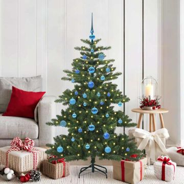 Albero di Natale Artificiale con Rami Pieghevoli Verde 150 cm