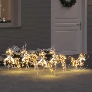 Renne LED 5 pz 40 LED Multicolore 42 x 15 x 64 cm PET