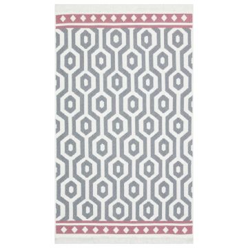Tappeto Grigio 120x180 cm in Cotone