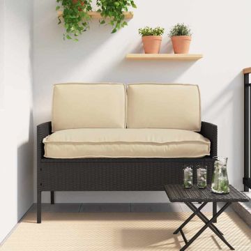 Set di Cuscini Tessuto Oxford Beige 120 x 50 x 52 cm