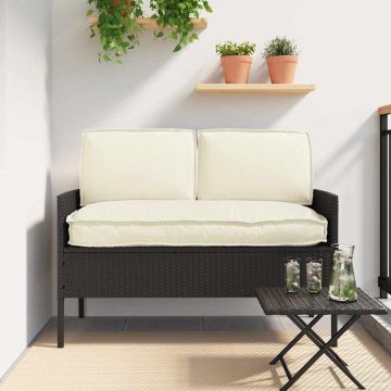 Set di Cuscini Tessuto Oxford Crema 120 x 60 x 52 cm