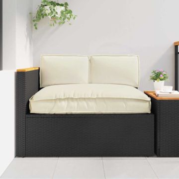 Set di Cuscini Tessuto Oxford Crema 120 x 80 x 52 cm