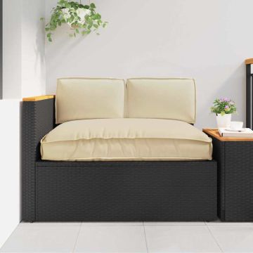 Set di Cuscini Tessuto Oxford Beige 120 x 80 x 52 cm