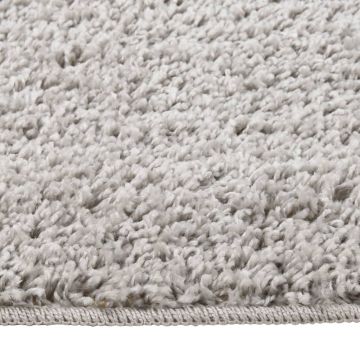 Tappeto Shaggy Grigio Chiaro 160x230 cm Antiscivolo