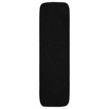 Tappetini per Scale Antiscivolo 15 pz 75x20cm Neri Rettangolari