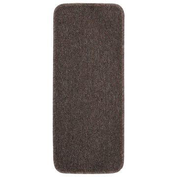 Tappetini Scale 15 pz 60x25 cm Marroni Antiscivolo Rettangolari