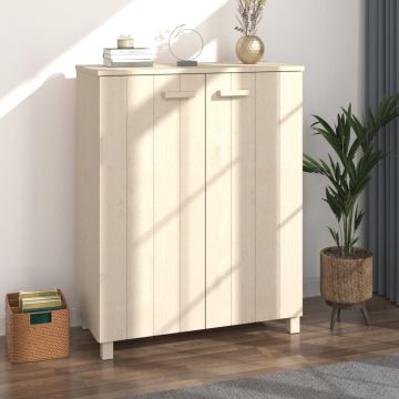Scarpiera HAMAR ambra 85x40x108 cm in Legno Massello di Pino
