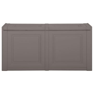 Baule per Cuscini Grigio 86x40x42 cm 85 L