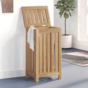 Cesto per Lavanderia Naturale Legno di teak solido