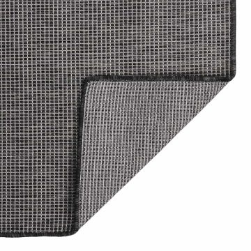 Tappeto da Esterni a Tessitura Piatta 120x170 cm Grigio