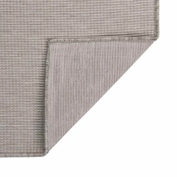 Tappeto da Esterni a Tessitura Piatta 120x170 cm Grigio Chiaro