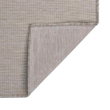 Tappeto da Esterni a Tessitura Piatta 160x230 cm Grigio Chiaro