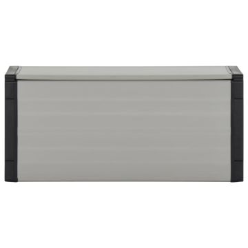 Contenitore per Rifiuti da Giardino Grigio 85x34x40 cm