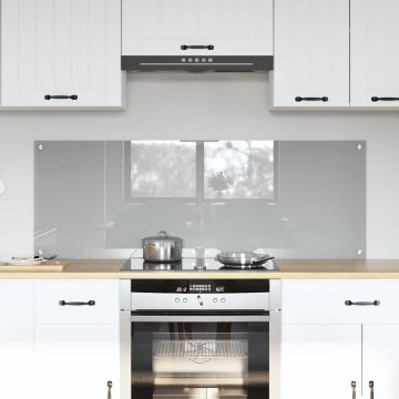 Schienale da cucina 2 pz Grigio chiaro 70 x 50 cm