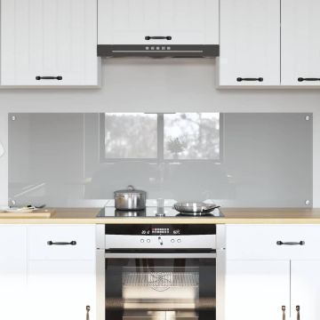Schienale da cucina 2 pz Grigio chiaro 80 x 50 cm