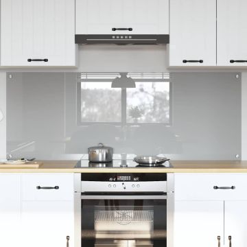 Schienale da cucina 2 pz Grigio chiaro 80 x 60 cm