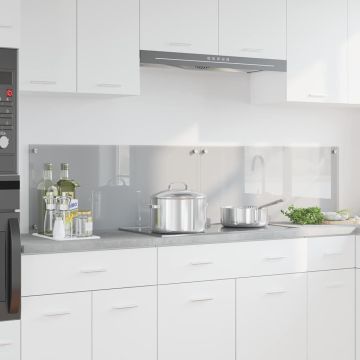 Schienale da cucina 2 pz Grigio chiaro 90 x 40 cm