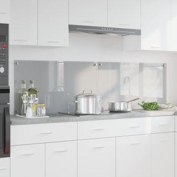 Schienale da cucina 2 pz Grigio chiaro 90 x 50 cm