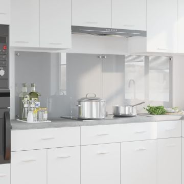 Schienale da cucina 2 pz Grigio chiaro 90 x 60 cm