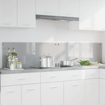 Schienale da cucina 2 pz Grigio chiaro 100 x 40 cm