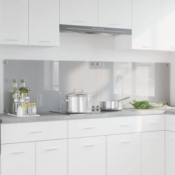 Schienale da cucina 2 pz Grigio chiaro 100 x 50 cm