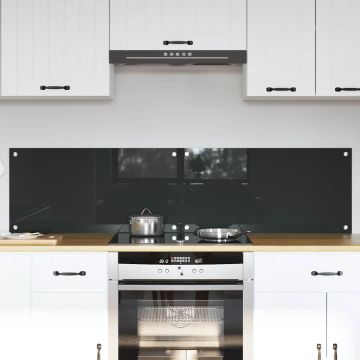 Schienale da cucina 2 pz Grigio scuro 80 x 40 cm