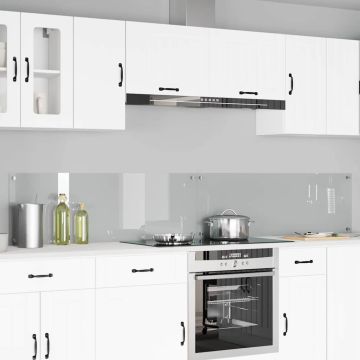 Schienale da cucina 2 pz Trasparente 120 x 40 cm