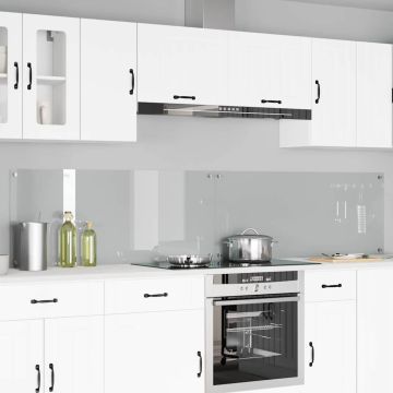 Schienale da cucina 2 pz Trasparente 120 x 50 cm