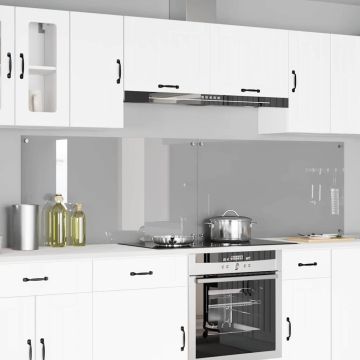 Schienale da cucina 2 pz Grigio chiaro 110 x 60 cm
