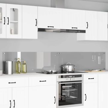 Schienale da cucina 2 pz Grigio chiaro 120 x 40 cm