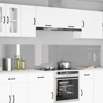 Schienale da cucina 2 pz Grigio chiaro 120 x 50 cm