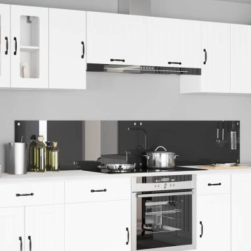Schienale da cucina 2 pz Grigio scuro 110 x 40 cm