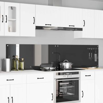 Schienale da cucina 2 pz Grigio scuro 110 x 50 cm