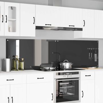 Schienale da cucina 2 pz Grigio scuro 110 x 60 cm
