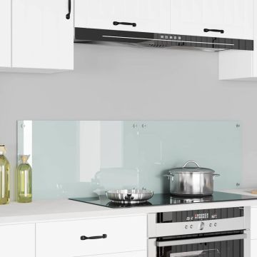 Schienale da cucina 2 pz Bianco 70 x 40 cm vetro temperato
