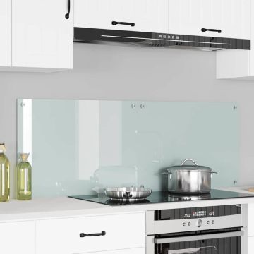 Schienale da cucina 2 pz Bianco 70 x 50 cm vetro temperato