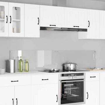Schienale da cucina 2 pz Trasparente 100 x 40 cm