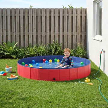 Piscina per bambini Ø200 x 30 cm Rotondo per Bambino per Rosso