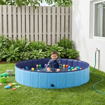 Piscina per bambini Ø 160 x 30 cm Rotondo per Bambino per Blu