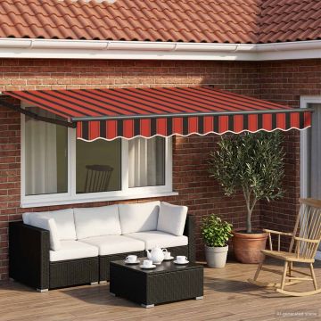 Tenda retrattile Arancione, Nero e Giallo 3 x 2 m