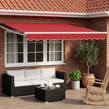 Tettuccio Elettrico Retrattile Rosso 3 x 2,5 m