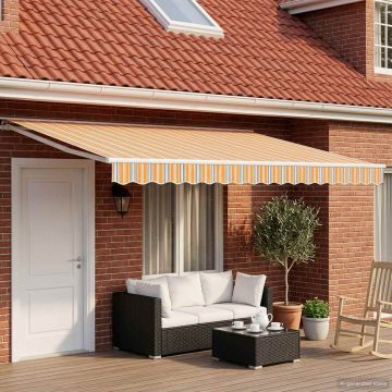 Cornice per Tenda Manuale con LED 4 × 3 m