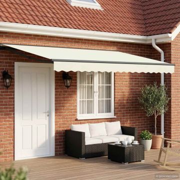 Tettuccio Elettrico Retrattile Crema e Antracite 4 x 2 m