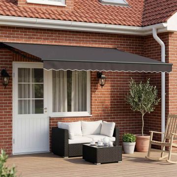 Tettuccio Elettrico Retrattile Antracite 4 × 3,5 m