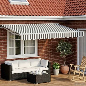 Tettuccio Elettrico Retrattile Antracite e Bianco 3,5 x 2 m