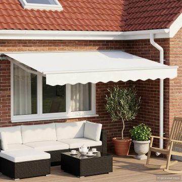 Tettuccio Elettrico Retrattile Bianco 3,5 x 2 m