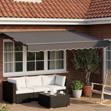 Tettuccio Elettrico Retrattile Antracite 2,5 x 2 m