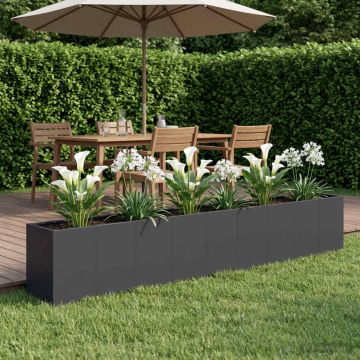 Vaso da giardino Nero 360 x 40 x 60 cm