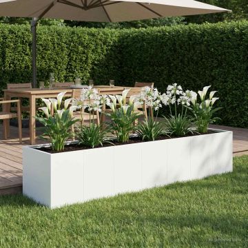 Vaso da giardino Bianco 280 x 80 x 60 cm
